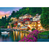 Trefl Lake Como, Italy 500 Piece Jigsaw Puzzle Red 19"x13" Print, DIY Puzzle, Creative Fun, Classic Puzzle for Adults and Children from 10 Years Old Trefl