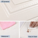 Ceiling Tiles, 16 Pack, Covered 21 Sq.Ft, Glue-up Ceiling Tiles Foam, Ceiling Tiles Peel and Stick, Easy to Install for Ceiling and Wall, Plain White（13.8 x 13.8 inch） Dureidos