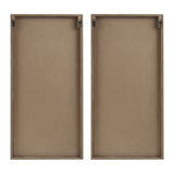Madison Park Wall Art Living Room Décor - Birch Palms Botanical Carved Design, Home Accent Modern Kitchen Dining Decoration, Ready to Hang Panel for Bedroom, 16" W x 32" H, Dark Brown 2 Piece Madison Park