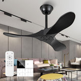 Benicefun 36 Inch Black Ceiling Fan No Light,Small Ceiling Fans Without Lights, Small Modern 3 Blade Quiet Dc Ceiling Fan For Slanted Ceilings, Rustic Wood Ceiling Fan For Gazebo With Remote Benicefun