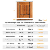 9Pcs Wood Interlocking Deck Tiles,Flooring Tiles, Tiles Interlocking Waterproof for Indoor and Outdoor, Patio Wood Flooring for Patio Porch Poolside Balcony Backyard (11.8"x11.8" -Checked Pattern) Shyneer