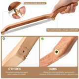 Uprichya Sourdough Bread Knife Slicer for Even Slicing, Bow Bread Knife for Sourdough, Bread Saw for Homemade Bread Sourdough, Wooden Bread Bowl Knofe Sourdough Bread Cutter Uprichya
