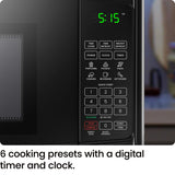 Chefman Countertop Microwave Oven 0.9 Cu. Ft. with Digital Display, 900 Watts, 6 Auto Menus, 10 Power Levels, Eco Mode, Memory Function, Mute Option, Child Safety Lock, Easy Clean Chefman