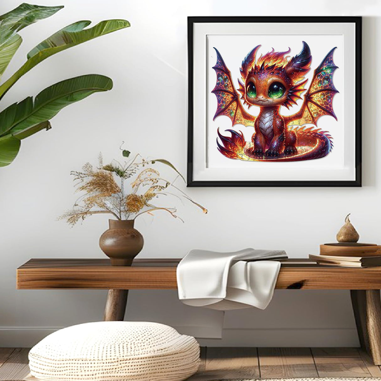 Wooden Puzzles for Adults, Dragon Wood Puzzles 200 Pieces, Irregular Animal Shaped Unique Wooden Jigsaw Puzzles, Creative Ghristmas Gift for Teenagers and Adults WHJSG