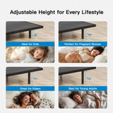 Pipishell Split King Adjustable Bed Frame with Massage, Electric Bed Base with App-Controlled, Head & Foot Incline, 4 USB Ports, LED Under-Bed Lighting, 4 Leg Height Options Pipishell