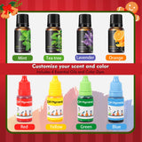 EDSRDRUS Christmas Soap Making Kit for Adults - 2lbs Soap Base, Fragrance Oils, Dyes, 3D Tree Snowflake Gingerbread Santa Snowman Molds and Christmas Packaging Supplies EDSRDRUS