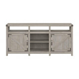 Bush Furniture Knoxville Farmhouse Stand for 75 Inch TV, Living Room Media Console with Storage, 65W, White Bush Business Furniture