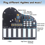 MIOYOOW Soldering Practice Kit, 7 Keys Mini Piano Violin Guitar Soldering Project with 3 Tones, Electronic Musical Instrument Early Learning Educational DIY Soldering Kit for Home School Learning MiOYOOW