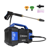 Westinghouse ePX3100v Electric Pressure Washer, 2100 Max PSI 1.76 Max GPM, Built-in Carry Handle, Detachable Foam Cannon, Pro-Style Steel Wand, 4-Nozzle Set, for Cars/Fences/Driveways/Home/Patios Westinghouse