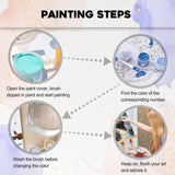 Paint by Number Adult Lotus Lake,Canvas Paint by Numbers for Adults,Painting by Numbers,DIY Oil Painting Kit Perfect for Gifts and Home Wall Decor 16x20inch PHANTASYART