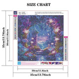 Waterfall Landscape Diamond Painting Kits for Adults, Luminous Flower 5D Diamond Art Kits for Adults Beginner, DIY Full Round Drill Gem Crystal Art Forest Scenery for Home Decor 12x12Inch wavaiov