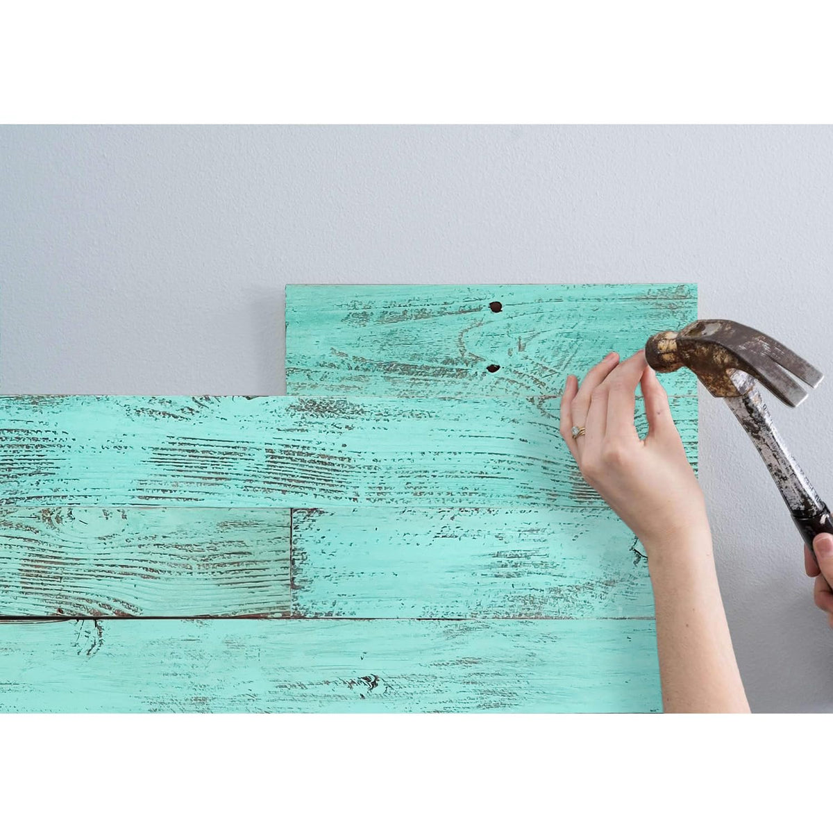BARNWOODUSA Real Reclaimed Wood Wall Planks for Nail Up Application Rustic Farmhouse Board Panels DIY Solution Shiplap Style Accent Multiple Colors Custom Square Feet BarnwoodUSA LLC