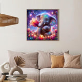 Camocin Diamond Art Kits for Adults Elephant, 5D Tulips Diamond Painting Kits for Adults Beginners, DIY Elephant Full Round Dots Drill Gem Art Kit for Gift Home Wall Decor 14 x 14 Inch Camocin