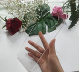 5pcs of Acrylic Door Hanger Blank,Personalised Acrylic Wedding Name Sleeping Door Hanger Sign,Acrylic Baby Wardrobe Dividers (Clear) XIAOYUE