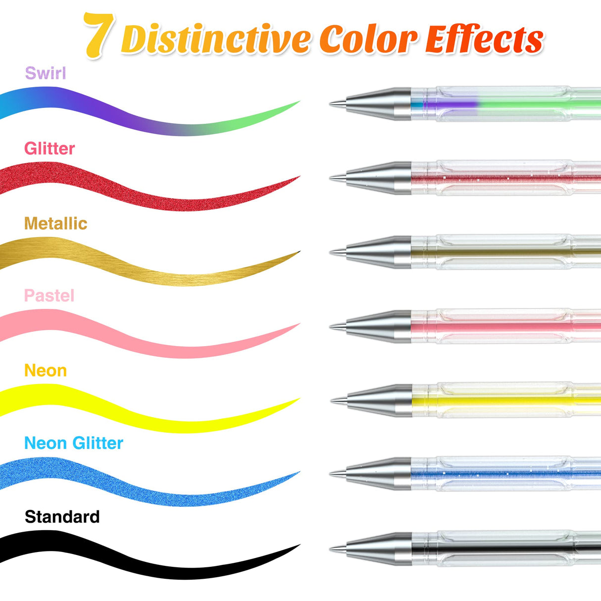 feela 360 Colors Gel Pens Set 180 Unique Gel Pen Plus 180 Refills for Adult Coloring Books Drawing feela