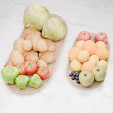 SMÖRLING Wooden Serving Tray, Set of 2 Beech Wood Serving Tray-Decorative Serving Trays Platter for Breakfast, Lunch, Dinner, Appetizers, Patio, Ottoman, Coffee Table, BBQ, Party –Great for Lap &Couch Haihomebest