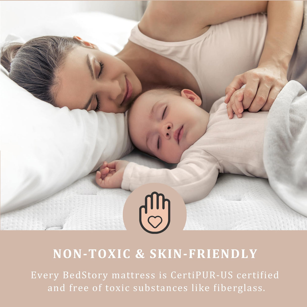 BedStory King Mattress 14 inch - Plush Hybrid Mattress in a Box for Extra Lumbar Support, 365-Night Trial, Soft Deep Sleep Spring Mattress Motion-Isolation, Fiberglass Free Bed, CertiPUR-US Certified BedStory