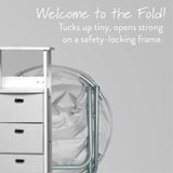 Urban Lifestyle Micromink Foldable Saucer Chair, Grey Urban Lifestyle