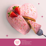 Paris Hilton Heart Shaped Nonstick Bakeware Set, Easy Release Carbon Steel, Includes two 9.5-Inch Pans and four Mini 3.5-Inch Pans, Dishwasher Safe, Made without PFAS or PFOA, 6-Piece Set, Pink Paris Hilton