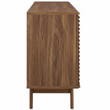 Modway Render 63" Mid-Century Modern Sideboard Buffet Table or TV Stand in Walnut Modway