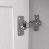 Bush Furniture Key West Small Storage Cabinet with Doors and Shelves in Pure White Oak, 2 Door Accent Chest for Home Office, Living Room, Entryway Bush Business Furniture