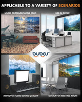 BUBOS 8 Pack Art Acoustic Panels Self-adhesive Soundproof Wall Panels,48X32Inches Sound Absorbing Panels,Decorative Acoustical Wall Panels, Acoustic Treatment for Recording Studio (Coastal rocks) BUBOS