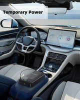 HOLEWOR Car Gun Safe, Small Pistol Safe Biometric Gun Safe for Handgun, Portable Fingerprint Quick Access Handgun Safe for Nightstand Bedside HOLEWOR