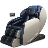 Real Relax 2025 Massage Chair Full Body, Zero Gravity SL-Track Shiatsu Massage Recliner with Heat, APP Control, Child Lock, Body Scan Bluetooth, Foot Roller, Favor 06, Blue Real Relax
