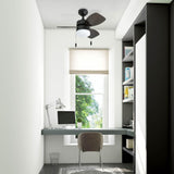 Honeywell Ceiling Fans Ocean Breeze Modern 30 Inch Ceiling Fan with Light, Pull Chain LED Indoor Fan with 3 Blades, Dark Brown Chestnut and Light Oak Blade Finish Options, Gilded Espresso (50602-01) Honeywell Ceiling Fans