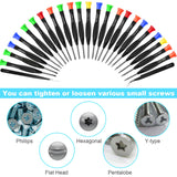 Precision Screwdriver Set, 25 PCS Small Screwdriver Set Magnetic, with Torx Flathead Phillips Star Pentalobe Y Screwdrivers, ESD Tweezers for Eyeglass Watchmaker Computer PC Electronic Laptop Jewelers TEELLA