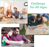 AMAZING PUZZLES 1000 Piece Jigsaw Puzzle for Kids and Adults 19x27in - Wild Horses AMAZING PUZZLES