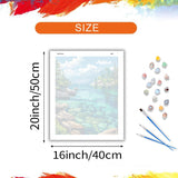 ARNLRDYA Lake Tahoe Paint by Number Kits, Snowy Mountains Paint by Numbers for Adult, Forest Fir Scenery Acrylic Painting on Canvas for Gifts Home Wall Decor(16inch×20inches, No Frame) ARNLRDYA