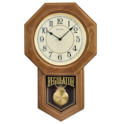 Bulova Clocks Model C3545 Thomaston, Golden Oak Bulova