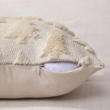 DFXSZ Christmas Tree Pillow Covers 18x18 inch Set of 2 Christmas Decoration Beige Soft Plush Faux Fur Jacquard Throw Pillows for Bedroom Sofa Holiday Festivals Winter Home Decor PTK006C18 DFXSZ