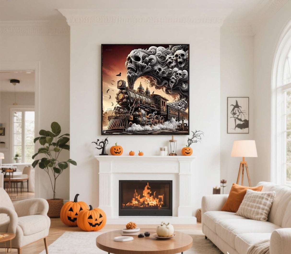 GXGLLPZBY Diamond Art Kits for Adults, Steam Strain Diamond Painting Kits for Beginners, 5D DIY Skull Paint by Diamond,Full Round Drill Diamond Dot Gem Art Home Wall Decor 13.78x13.78in GXGLLPZBY