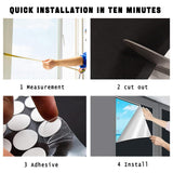 100% Blackout Curtains for Bedroom 39" x 57" Portable Blackout Shades Film No Drill Blackout Curtains Sunblock Window Cover Black Out Curtains for Nursery Dorm Room Office and Travel Windows T Legend