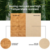Placemat Bamboo placemat Non-Slip placemat Table mat Insulated Non-Slip mat Wine Glass and Wine Bottle mat WYRXFF
