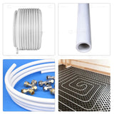 Pexflow PEX Potable Water Tubing - PFW-W1100 1 Inch X 100 Feet Tube Coil for Non-Barrier PEX-B Residential & Commercial Hot & Cold Water Plumbing Application (White) Supply Giant