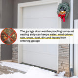 Pangda 30 ft Universal Garage Door Bottom Threshold Seal Strip Weather Stripping Replacement Rubber Waterproof DIY Weatherproof Garage Door Threshold Seal Strip, Not Include Sealant, Black Pangda