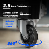 FreekyFit Rolling Creeper Garage/Shop Seat for Men, Padded Mechanics Stool with Tool Tray Storage for Garage, Rolling Workshop Stool with Wheels, Auto Creeper Seat, 330 LBS Capacity, Heavy Duty, Black FreekyFit