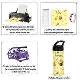 4 Pack Kid Sublimation Sports Water Bottle Blanks, 15 Oz Sublimation Tumblers Bulk Leak Proof Stainless Steel Bottles Flask with Portable Handle, Individually Boxed Micellwuu