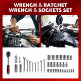 899pcs Home Repair Tool Set Kit for Men, Toolbox Storage Case with 4 Drawers, General Household Tool Kit with Rolling Tool Box, Tool Set Kit for Maintenance, Garden, Homeowner, Handyman -Black Buzleer