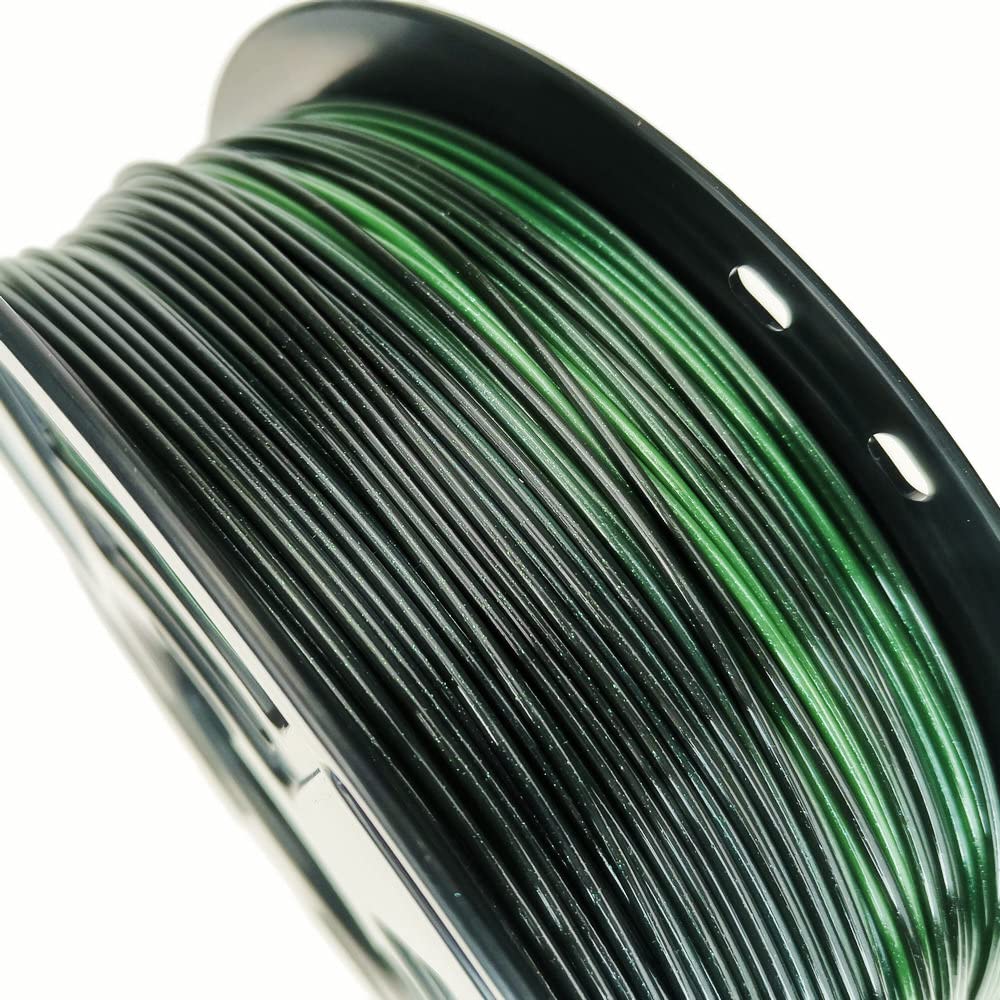 Stronghero3D PLA 3D Printer Filament 1.75mm,Galaxy Green and Black,1kg(2.2lbs) Accuracy +/-0.05mm for ender3 Cr10 Sovol - WoodArtSupply