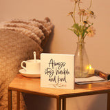 Decor unlimited Farmhouse Decor, 3 Pcs 5x5 Inches Office Home Sayings Wooden Block Signs - Funny Quotes for Tiered Tray Wood Signs Decor - Wooden Block Signs Set Table Centerpiece Decorations for Home Office Shelf Desk Decor unlimited