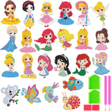 Yrmysrx 5D Diamond Art Paint Kits for Kids DIY Diamonds Mosaic Stickers Paint by Numbers Arts and Crafts Kits for Boys Children Adult Beginners Princess Yrmysrx