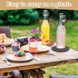 Woven Cotton Drink Coasters - MAQIHAN 8 PCS Woven Coasters for Drinks Hand Round Boho Coasters Fabric Coasters Drink Coasters Absorbent Coffee Coasters for Home Decor Farmhouse Drink Desk Coaster MAQIHAN