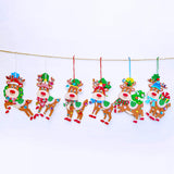 Winlyn 24 Sets Christmas Craft Kits Winter Crafts DIY Xmas Reindeer Ornaments Decorations Festive Foam Stickers Christmas Arts and Crafts for Kids Holiday Home Classroom Art Activities Party Favors Winlyn