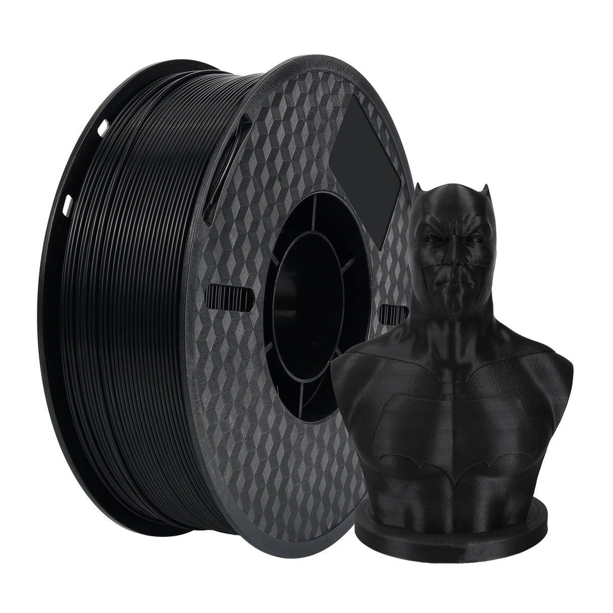 Kingroon Nylon 3D Printer Filament, Dimensional Accuracy +/- 0.03 mm, 1 kg Spool(2.2lbs), 1.75 mm, Black Kingroon