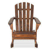 FURNDOOR 2PCS Patio Rocking Chair - Adirondack Rocker Chair Set of 2, Outdoor Wooden Rocking Chairs for Porch, Balcony, Backyard, Poolside FURNDOOR