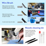 YEETIN 45 Pieces 3D Printer Tools Kit, 3D Printing Accessory Includes Deburring Tool, Digital Caliper, Art Knife Set, Tube Cutter, Storage Bag Suitable for 3D Print Removing, Cleaning, Finishing YEETIN